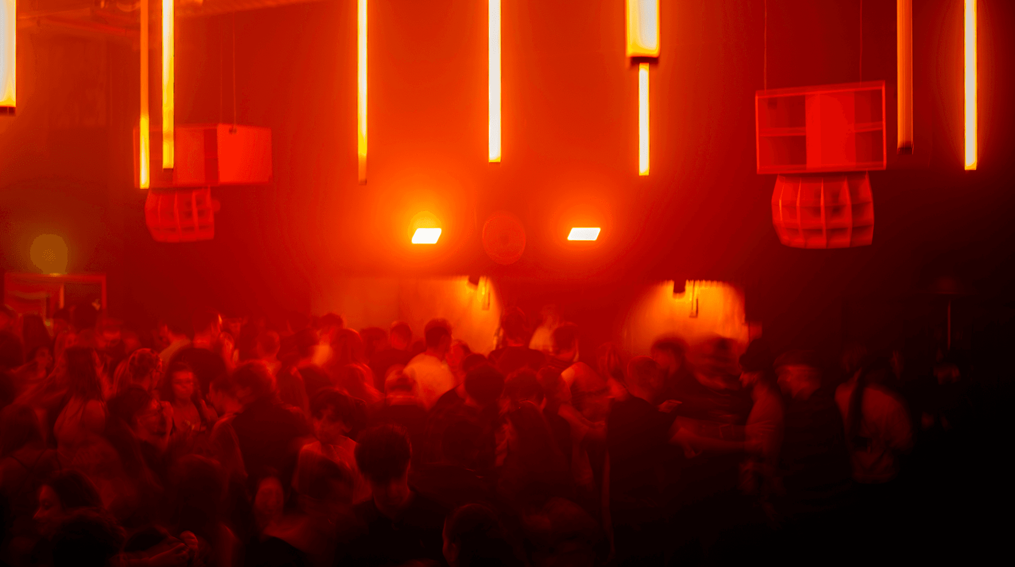 Audience scene inside Amber's during a live event.